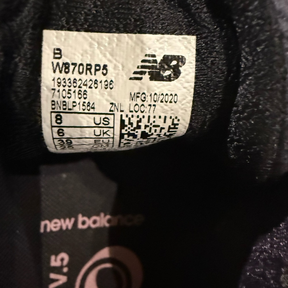 New Balance Pink and Gray Athletic Shoes with Sleek Design, only worn once - Picture 6 of 6